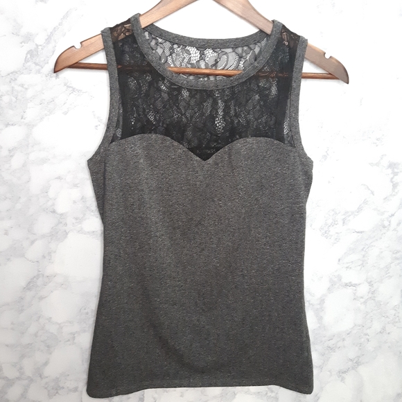 Express Tops - Express Lace Sleeveless Top